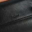 Chloe Alice Hand Bag Leather 2way Beige Black gold Auth am10542V-18