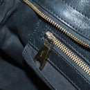 Chloe Alice Hand Bag Leather 2way Beige Black gold Auth am10542V-27