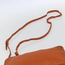 Miu Miu Umhängetasche Leder Orange Gold Auth am10543-8