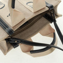 Chloe Woody Hand Bag Canvas 2way Ivory Gold Auth am10546V-15