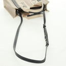 Chloe Woody Hand Bag Canvas 2way Ivory Gold Auth am10546V-13