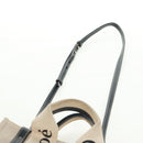 Chloe Woody Hand Bag Canvas 2way Ivory Gold Auth am10546V-14