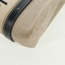 Chloe Woody Hand Bag Canvas 2way Ivory Gold Auth am10546V-19