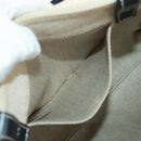 Chloe Woody Hand Bag Canvas 2way Ivory Gold Auth am10546V-24