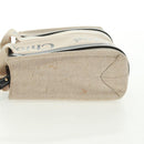 Chloe Woody Hand Bag Canvas 2way Ivory Gold Auth am10546V-7