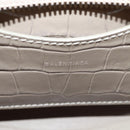 BALENCIAGA Neo Classic City Hand Bag Patent 2way Gray Gold 638524 Auth am10547SAM-21