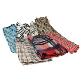 BURBERRY Nova Check Skirt Cotton 7 Set Beige Red blue Auth am10553