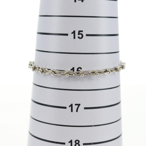TIFFANY&Co. Hardware Micro Bracelet Ag925 Silver Auth am10554SAV