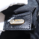 FENDI Jersey Mamma Baguette Shoulder Bag Nylon Black Silver Auth am10557-20