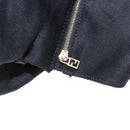 FENDI Jersey Mamma Baguette Shoulder Bag Nylon Black Silver Auth am10557-23