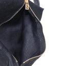 FENDI Jersey Mamma Baguette Shoulder Bag Nylon Black Silver Auth am10557-24