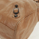 BALENCIAGA Classic Vero Hand Bag Leather Beige 235216 Auth am10563V-16