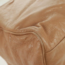 BALENCIAGA Classic Vero Hand Bag Leather Beige 235216 Auth am10563V-17