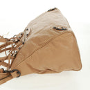BALENCIAGA Classic Vero Hand Bag Leather Beige 235216 Auth am10563V-3