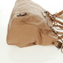 BALENCIAGA Classic Vero Hand Bag Leather Beige 235216 Auth am10563V-4