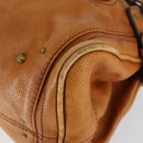 Chloe Paddington Hand Bag Leather Brown Gold Auth am10564V-9