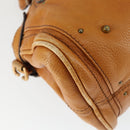 Chloe Paddington Hand Bag Leather Brown Gold Auth am10564V-16