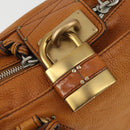 Chloe Paddington Hand Bag Leather Brown Gold Auth am10564V-17