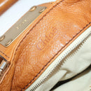 Chloe Paddington Hand Bag Leather Brown Gold Auth am10564V-19