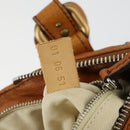 Chloe Paddington Hand Bag Leather Brown Gold Auth am10564V-12