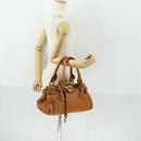 Chloe Paddington Hand Bag Leather Brown Gold Auth am10564V-24