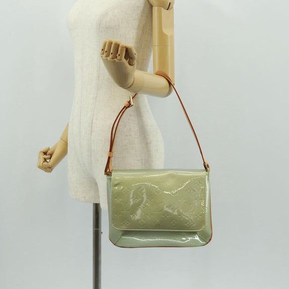 LOUIS VUITTON Monogram Vernis Thompson Street Bag Gris M91008 LV Auth am10567V