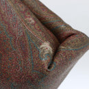 ETRO Paisley Tote Bag PVC Bordeaux Gold Auth am10570V-9