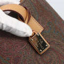 ETRO Paisley Tote Bag PVC Bordeaux Gold Auth am10570V-18