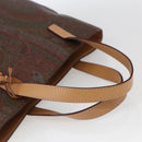 ETRO Paisley Tote Bag PVC Bordeaux Gold Auth am10570V-7