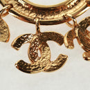 CHANEL CC5 Circle Brooch metal Gold CC Auth am10571V-10