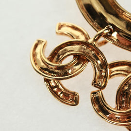 CHANEL CC5 Circle Brooch metal Gold CC Auth am10571V - 0