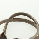 Chloe Paddington Hand Bag Leather Gray Gold Silver Auth am10572V-9