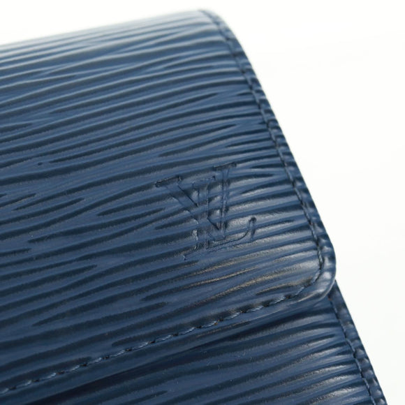 LOUIS VUITTON Epi Pochette Porte Monnaie Credit Myrtille M6359G LV Auth am10576V