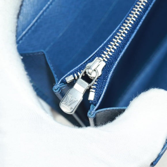 LOUIS VUITTON Epi Pochette Porte Monnaie Credit Myrtille M6359G LV Auth am10576V