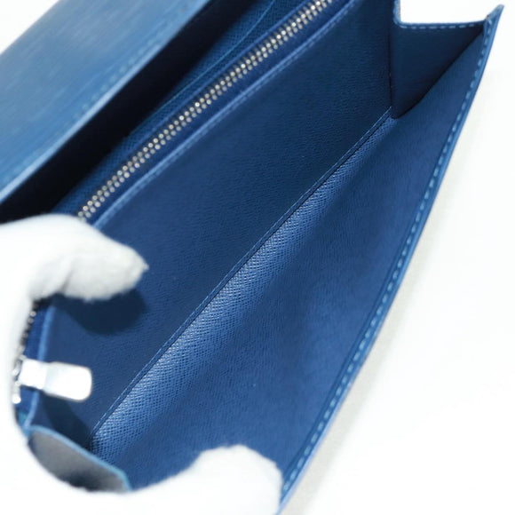 LOUIS VUITTON Epi Pochette Porte Monnaie Credit Myrtille M6359G LV Auth am10576V