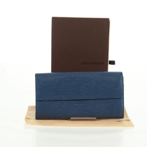 LOUIS VUITTON Epi Pochette Porte Monnaie Credit Myrtille M6359G LV Auth am10576V