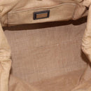 FENDI Zucca Canvas Celeria Hand Bag Brown Black Silver Auth am10578-17