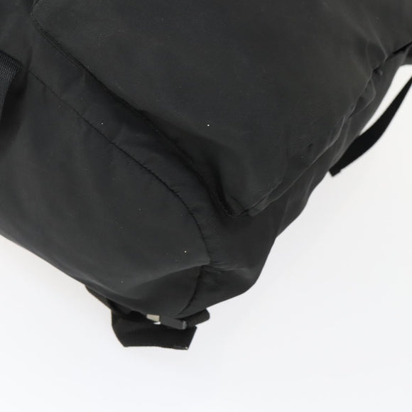 PRADA Backpack Nylon Black Silver Auth am10580
