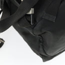 PRADA Backpack Nylon Black Silver Auth am10580-19