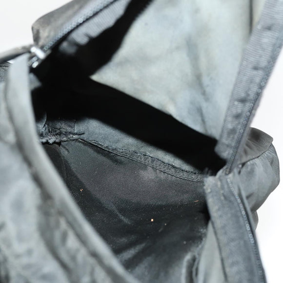 PRADA Backpack Nylon Black Silver Auth am10580