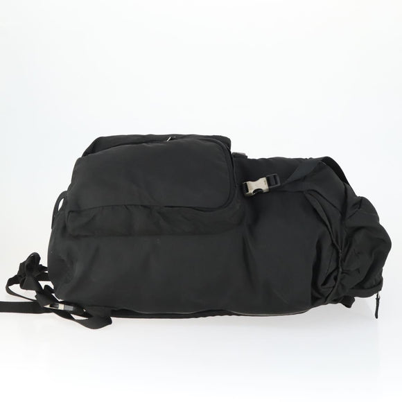 PRADA Backpack Nylon Black Silver Auth am10580