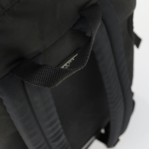 PRADA Backpack Nylon Black Silver Auth am10580