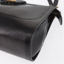 GUCCI Tote Bag Leather Black Gold Auth am10584-14