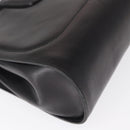 GUCCI Tote Bag Leather Black Gold Auth am10584-15