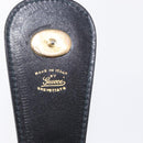 GUCCI Tote Bag Leather Black Gold Auth am10584-11