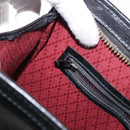 GUCCI Tote Bag Leather Black Gold Auth am10584-20