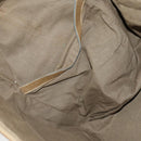 FENDI Zucchino Canvas Boston Tasche beschichteter Canvas Beige Gold Auth am10590-21