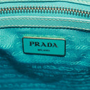 PRADA Hand Bag Safiano Leather 2way Gold Emerald Green Auth am10595V-19
