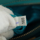 PRADA Hand Bag Safiano Leather 2way Gold Emerald Green Auth am10595V-27