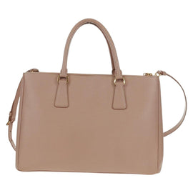 PRADA Hand Bag Safiano leather 2way Pink Gold Auth am10596V - 0
